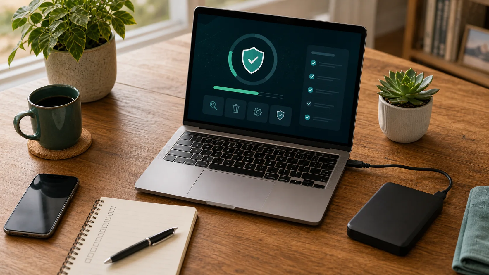 Ordinateur portable protégé par un cadenas, symbole de sécurité informatique